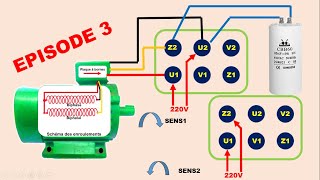 Moteur monophasé 3 fils à enroulement biphasé 3 [upl. by Oderfigis915]