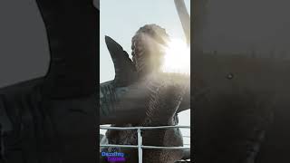 Godzilla Catches Megalodon in Pacific Ocean godzilla megalodon fishing [upl. by Vallery883]