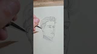 Drawing practice Hair drawing pencildrawing graphite art [upl. by Tommi]