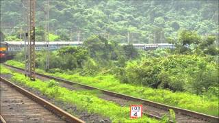 SAHYADRI EXPRESS FURIOUSLY DESCENDS BHOR GHATS [upl. by Bradstreet]