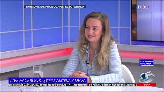 Vot pentru Parlament la Antena 3 Deva invitat Dr Andreea Ardeleanu 14112024 [upl. by Suiradel]