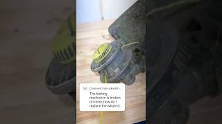 How to Replace Ryobi 40 Weed Eater Head [upl. by Grubman947]