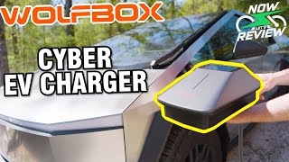 Perfect Cybertruck Charger  WOLFBOX Level 2 EV Charger Review [upl. by Anitnahs]