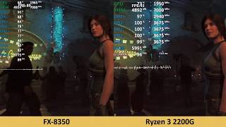 AMD FX8350 vs Ryzen 3 2200G in 9 Games  Benchmark Comparison Test RTX 2080 [upl. by Bernete126]