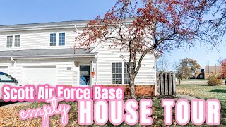 LIVING ON A MILITARY BASE  EMPTY HOUSE TOUR  SCOTT AIR FORCE BASE [upl. by Eynenihc]