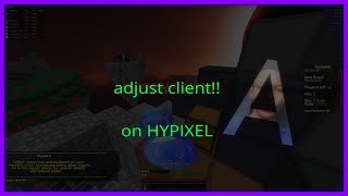 Adjust Client  Hypixel Hacking  Skywars [upl. by Sirenay]