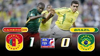 Cameroon 🇨🇲 × 🇧🇷 Brazil  1 × 0  HIGHLIGHTS  All GOALS  Cup confédérations 2003 [upl. by Makell912]