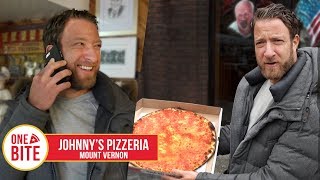 Barstool Pizza Review  Johnnys Pizzeria Mount Vernon NY [upl. by Orvah]