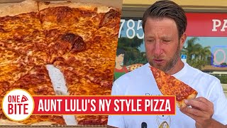 Barstool Pizza Review  Aunt Lulus NY Style Pizza Boca Raton FL [upl. by Lahsiv]