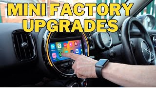 Mini Countryman iDrive 6 Retrofit with Full Screen Wireless Apple CarPlay [upl. by Mallon]