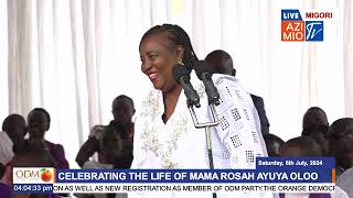 Mama Ida Odinga WOWS crowds with BEAUTIFUL speech about her mother has a special message to youth [upl. by Eillim]