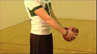 Passback Football Drill Long Snapper Warmup [upl. by Adyol]