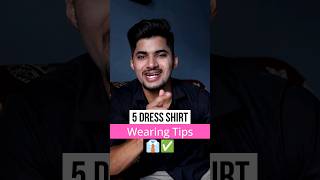 5 Dress shirt tips 👔✅❌fashiontips shorts shirt mensfashion [upl. by Sumerlin]