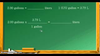 Unit Conversion Gallons to liters [upl. by Brocklin]