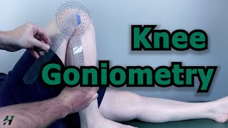 Knee flexion and extension goniometry [upl. by Ahsok]