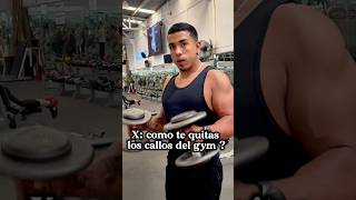 ASÍ te QUITARÁS los CALLOS DEL GYM  🤩🤩🥳😱 humor fitnnes [upl. by Assereht]