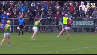 SCOTT WALSH POINT  CUSHENDALL V DUNLOY  2024 ANTRIM CLUB HURLING FINAL [upl. by Dinny]