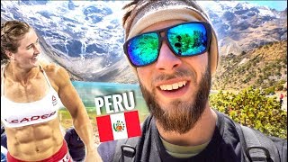 MACHU PICCHU trek with the FITTEST ON EARTH Humantay Lake [upl. by Anelat848]