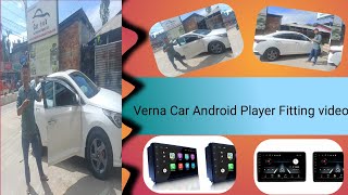 Hyundai Verna16 Car Android Player Fiting Video [upl. by Edlihtam]