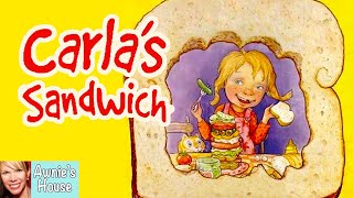 🥪 Kids Book Read Aloud CARLAS SANDWICH by Debbie Herman and Sheila Bailey [upl. by Hewett769]