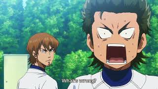 Kominato is a natural talent for hitting the ball and defending  ダイヤのAエース  Ace of Diamond [upl. by Onitnatsnoc]