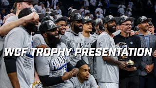 Mavs win the Western Conference Full Trophy Presentation Luka Doncic WCF MVP [upl. by Ahtram]