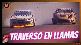 JUAN MARIA TRAVERSO CON SU RENAULT FUEGO EN LLAMAS [upl. by Monda308]