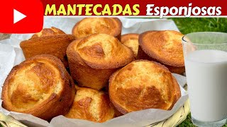 MANTECADAS ESPONJOSAS con ingredientes que TIENES en CASADulce Hogar Recetas 💕 [upl. by Kcireddor]