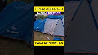 Tenda Viral Cara Mendirikan Tenda Camping Quechua Arpenaz 4 camping campervan tendacamping [upl. by Jarlath117]