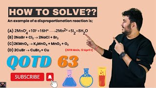 An example of a disproportionation reaction is thecurlychemist9953 jeepyq jeemains jeeadvanced [upl. by Halivah177]