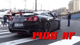 1400 HP Nissan GTR Launch Control [upl. by Aeirdna]