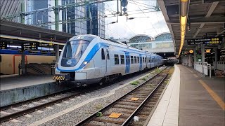 Trains on Stockholm Central Station [upl. by Thomasin]