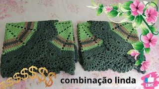 Tapete esmeralda lindo e fácil de fazer 💚 combinação top falei medidas e valor de venda [upl. by Noffihc]