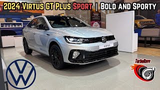 2024 Volkswagen Virtus GT Plus Sport Walkaround  Detailed Interior amp Exterior Review [upl. by Melbourne]