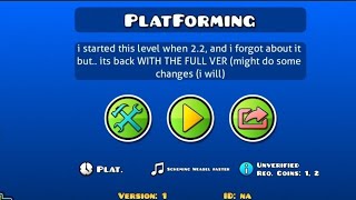 PlatForming By Fishy Me [upl. by Aleron]