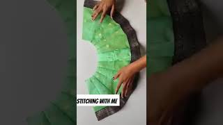 Baby ke liye lehenga ki cutting and stitching youtubeshorts sewingtips seweasy sewingtools [upl. by Ehlke]