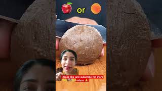 Apple vs orange game shortvideo satisfying food [upl. by Ait162]