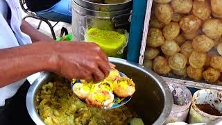 Mouthwatering PuchkaFuchka Panipuri  Golgappa Best Street Food Of Kolkata  Street Food Of India [upl. by Sacrod]