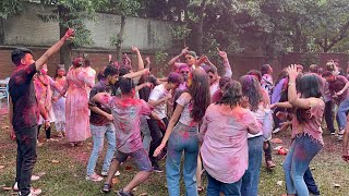 GALBANDI CHYATIYO SONG DANCE  NEPALI STUDENTS HOLI IN BANGLADESH  PRAKASH SAPUT  HOLI 2024 [upl. by Aynodal294]