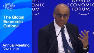 The Global Economic Outlook  Davos 2024  World Economic Forum [upl. by Swanhildas]