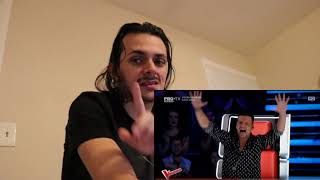 Bogdan Ioan Earth song at The voice Romania 2018 Reaction [upl. by Goldfarb]