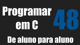 Programar em C  Declarar e Inicializar Strings  Aula 48 [upl. by Onej]