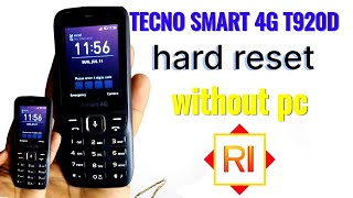 Hard reset TECNO SMART 4G T920D [upl. by Refinnaj]