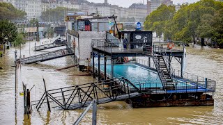 Hochwasser und reißende Flüsse in Wien [upl. by Sherer]