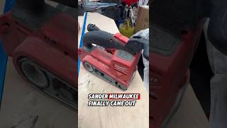 Milwaukee M18 Belt Sander tools construction woodworking [upl. by Aettam]