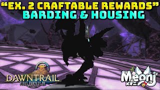 FFXIV Dawntrail Second Extreme Trial Housing amp Barding  Contains Spoilers [upl. by Learrsi]