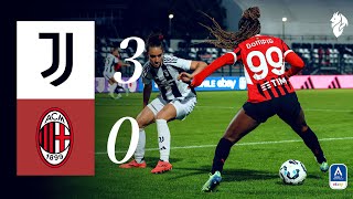 Rossonere defeated in Biella  Juventus 30 AC Milan  Womens Serie A Highlights [upl. by Gebhardt]