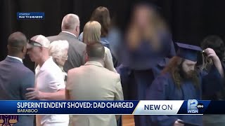 Man charged for pushing superintendent offstage at Wisconsin high school graduation [upl. by Anwad]