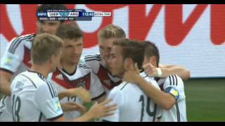 Mario Götze Germany vs Argentina 2014 FIFA World Cup Goal [upl. by Farrington]