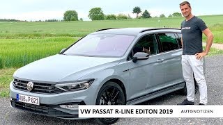 VW Passat Facelift 2019 TDI RLine Edition mit Travel Assist Review  Test  Fahrbericht [upl. by Grearson]